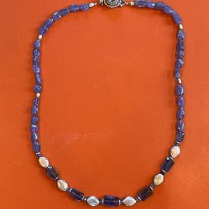 Amethyst and Silver Accent Necklace